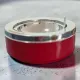 Vintage Red Metal Ashtray Space Age - Caimi Brevetti Italy 1970