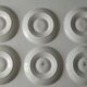 Set of 6 artichoke plates in white faience from Gien.