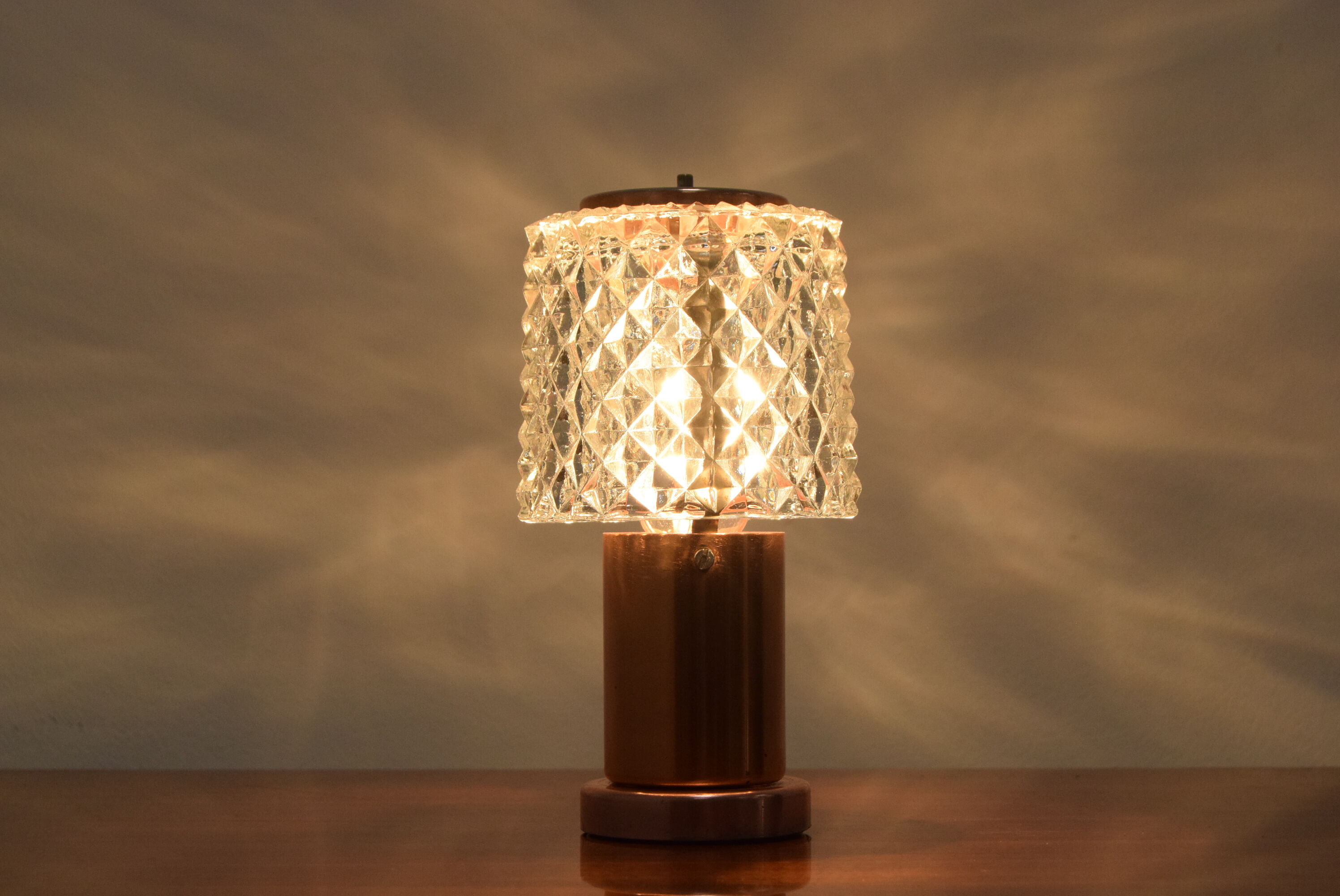 Mid-century Table Lamp by  Kamenicky Senov,Preciosa,1970’s.