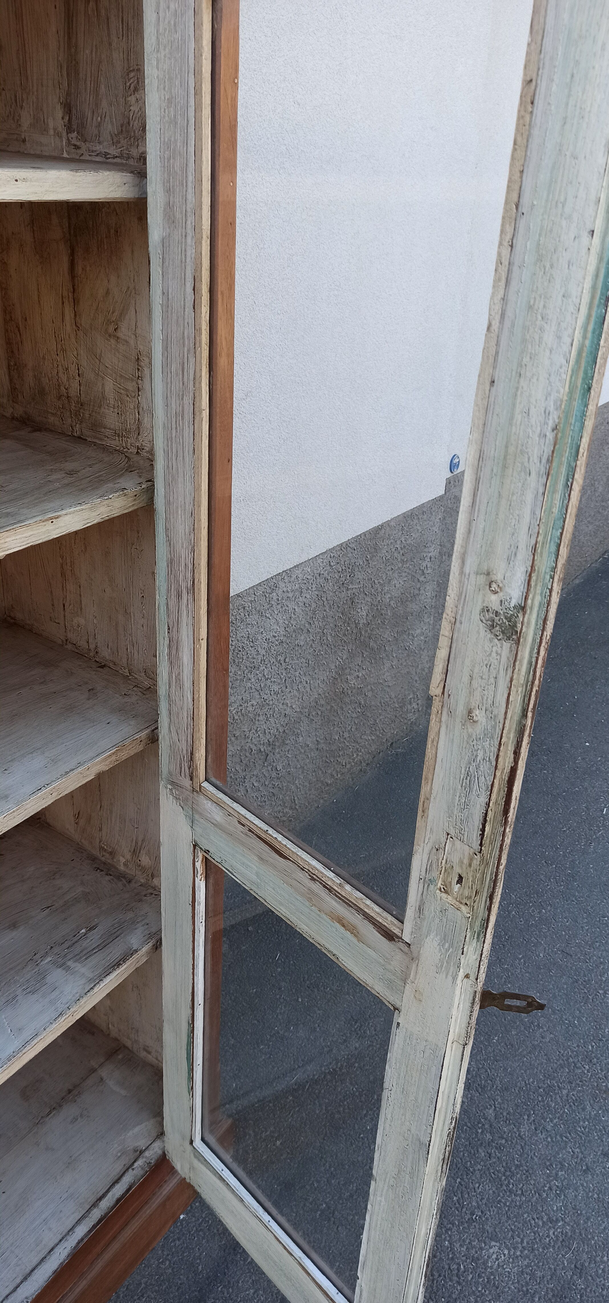 Glazed wooden cabinet