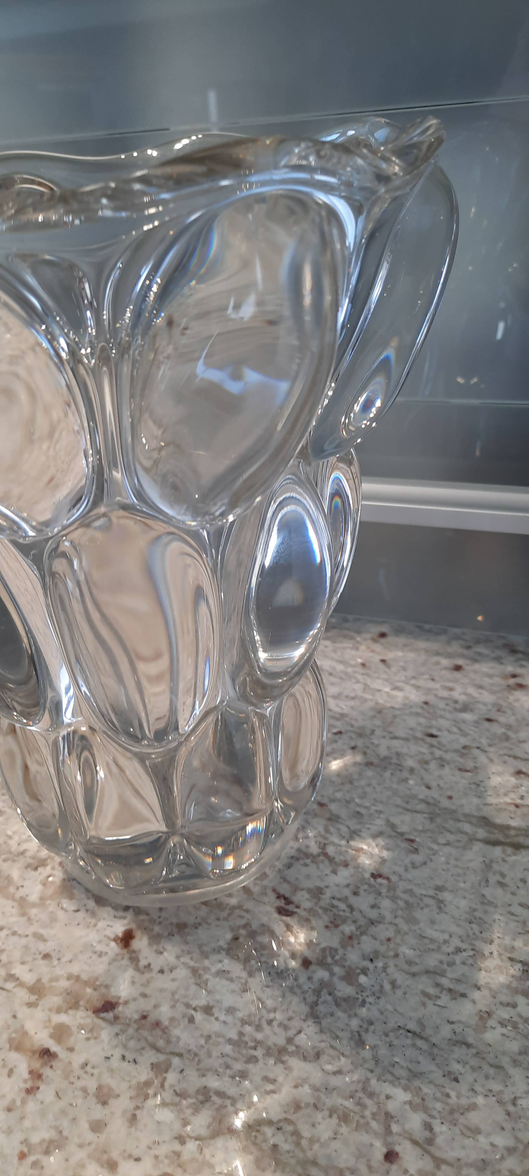 Vintage P. D'Avesn Crystal Vase