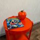 Desssert Prisunic orange - meuble d'appoint Prisunic - bout de canapé vintage -70s