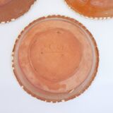 Set of 5 ceramic bowls with character motifs from Romania
