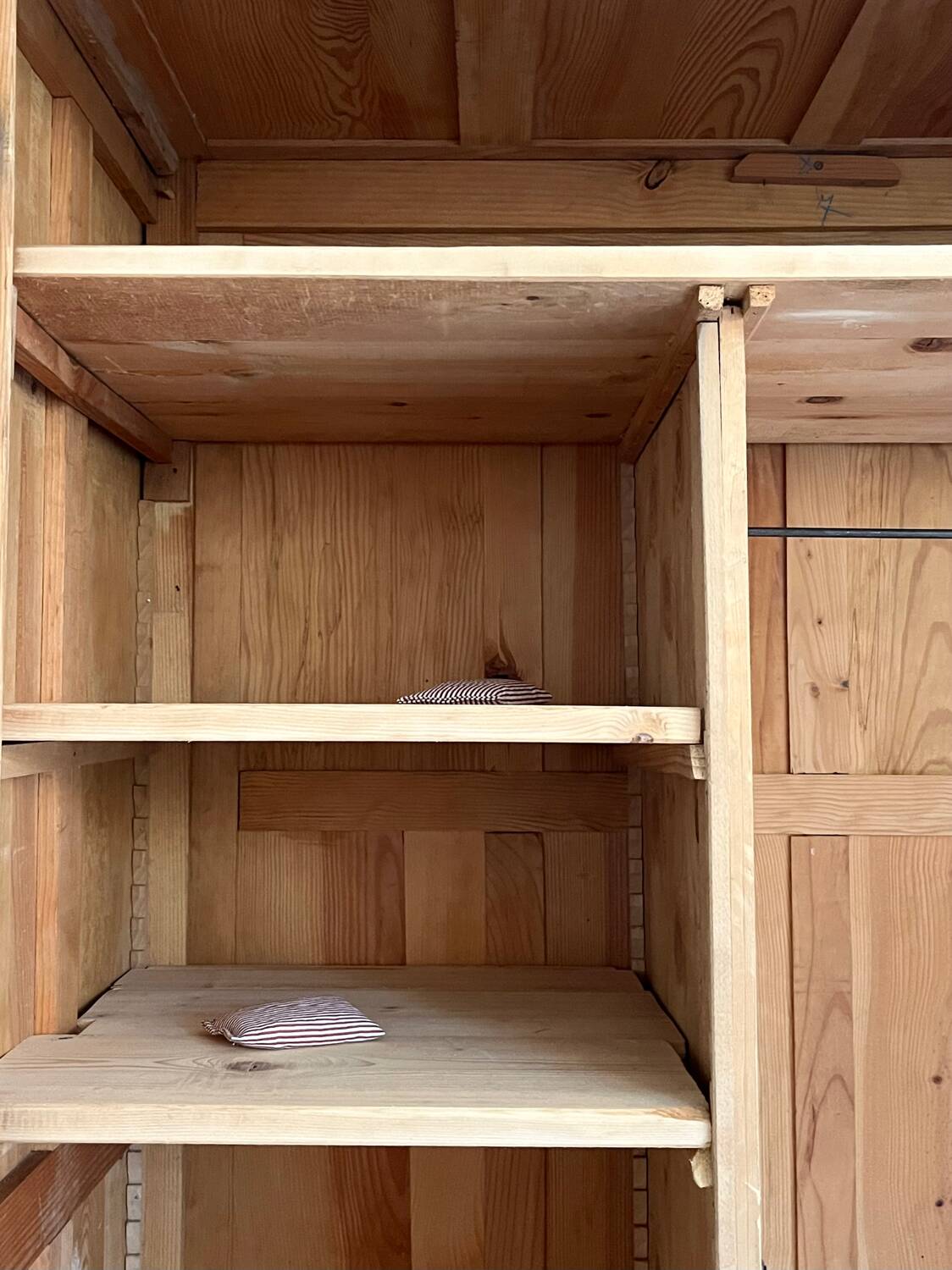 Parisian wardrobe made of solid wood