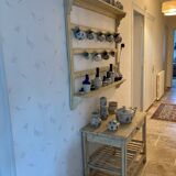 Wall shelf with table