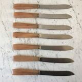 Set of 7 horn knives 50s