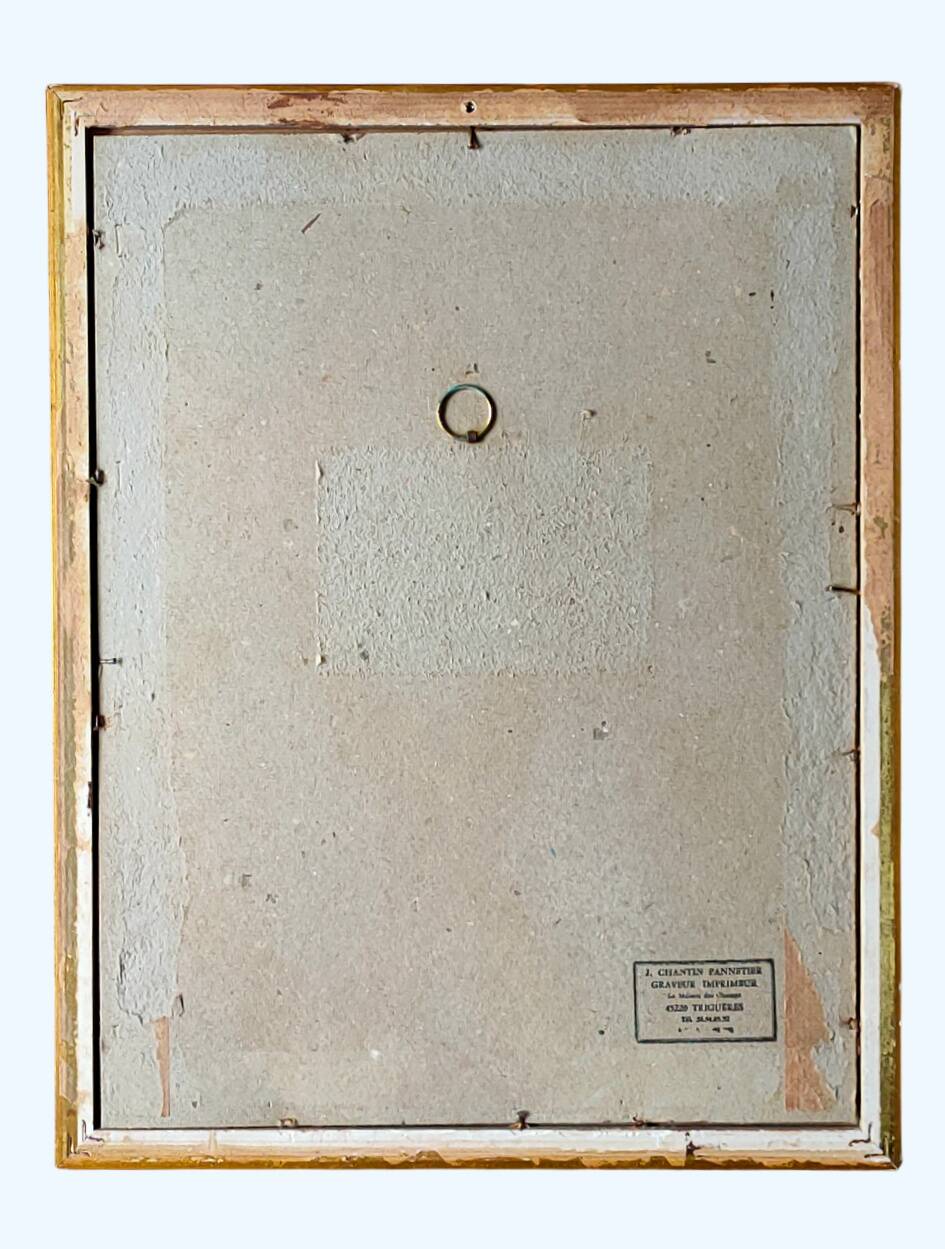 Anonymous painting – Watercolor – View of an old church in the Meuse