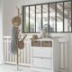 Rivage - Eucalyptus and white metal tree trunk coat rack