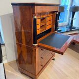 Biedermeier Secretary in Walnut and Maple, 1820