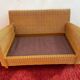 Antique 2-seater rattan sofa from the 70s