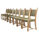 Vintage Danish Brutalist Oak Dining Chairs, Henning Kjærnulf style, 1960s