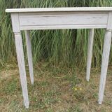 Side table 1900s restyled patinated gray