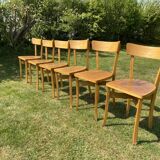 Series of 6 bistro chairs