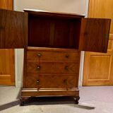 Superb tall solid wood chest of drawers – Art Deco style, circa 1900