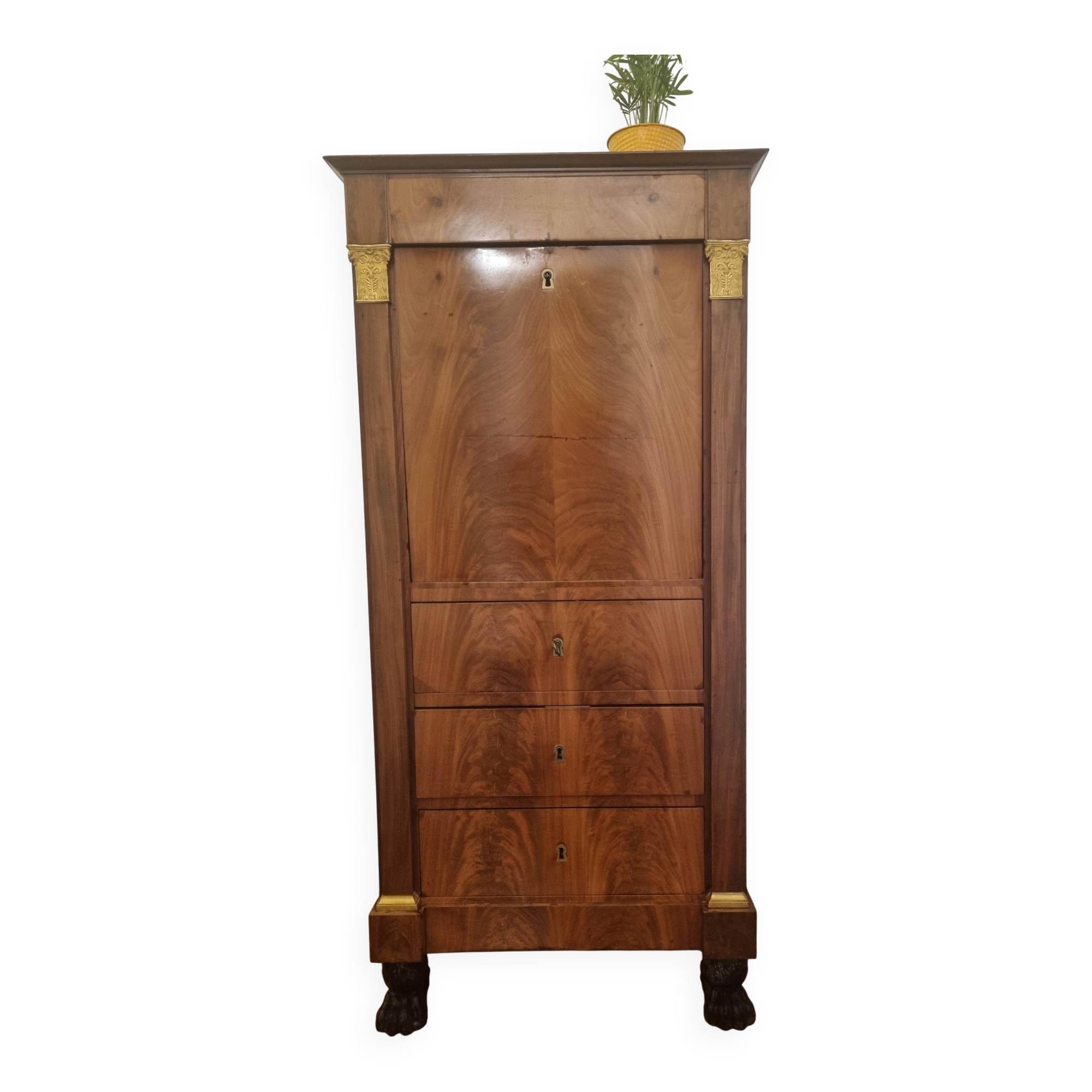 Antique wooden secretary