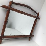 Vintage bamboo mirror