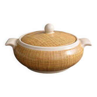 Antique ceramic soup tureen – Vintage decor – Made in France