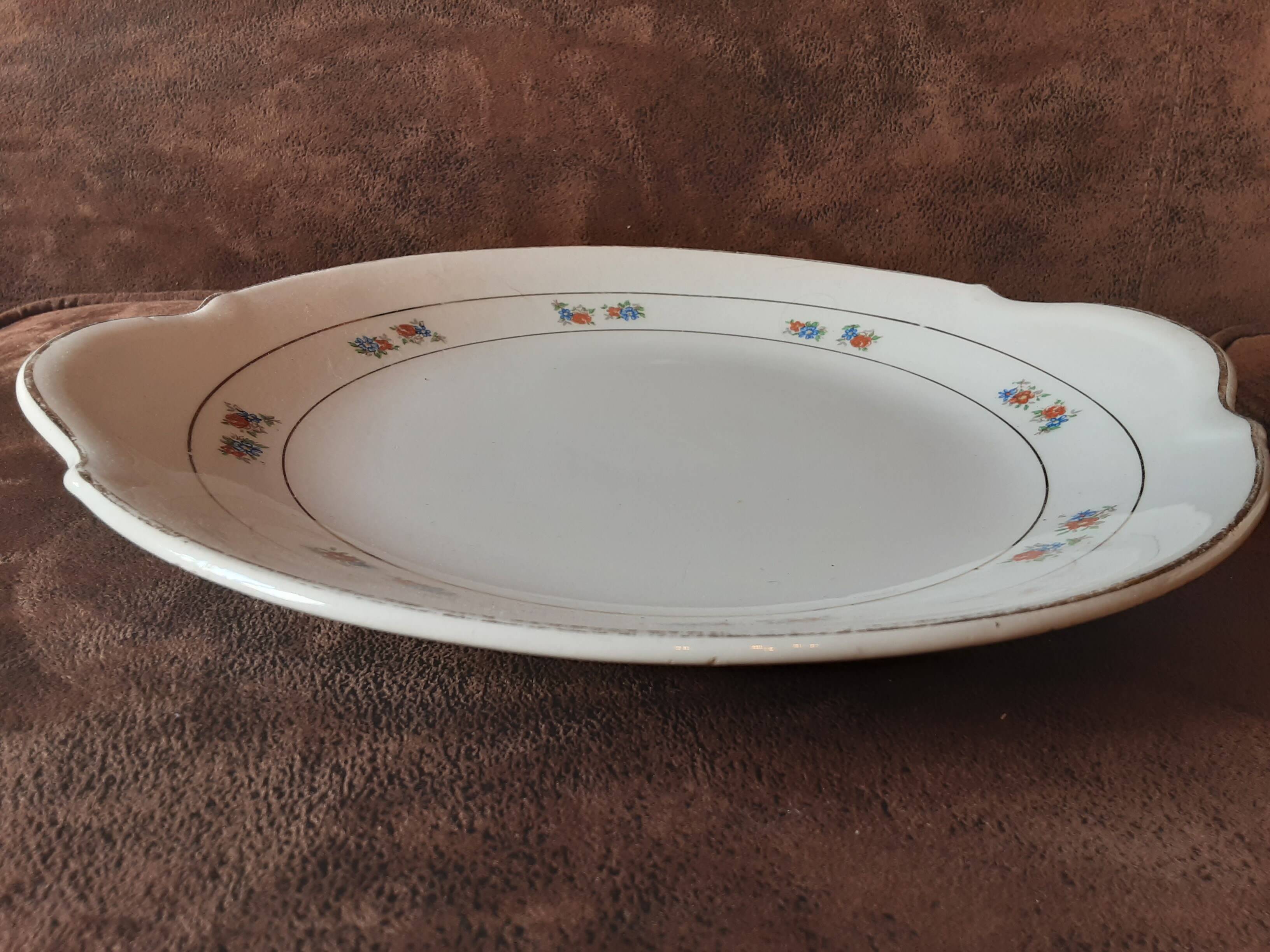 Round semi-hollow dish Porcelain