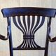 Fauteuil bistrot Fischel Jugendstil en bois courbé période thonet