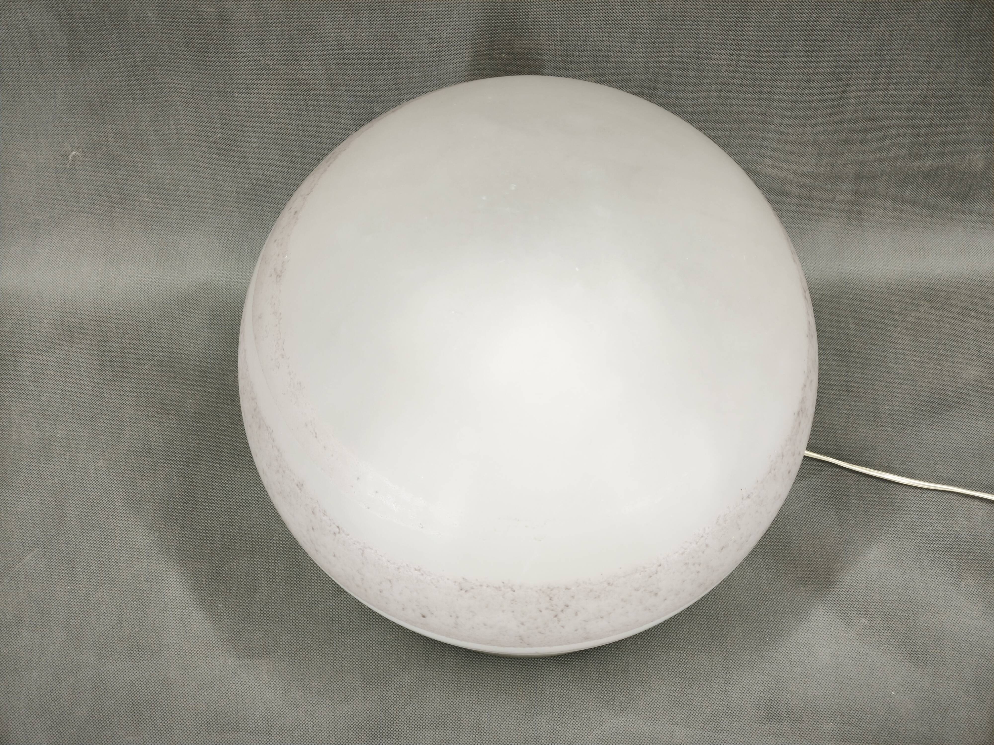 1970s Italian Space Age Murano Glass Globe Table Lamp