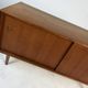 Buffet bas en teck vintage des années 60, style mid-century HiFi.