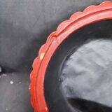old Chinese wooden candy box red lacquer in good condition