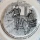 Ancienne assiette  décorative  h.b & cie  terre de fer