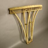 Vintage Rattan Wall Console