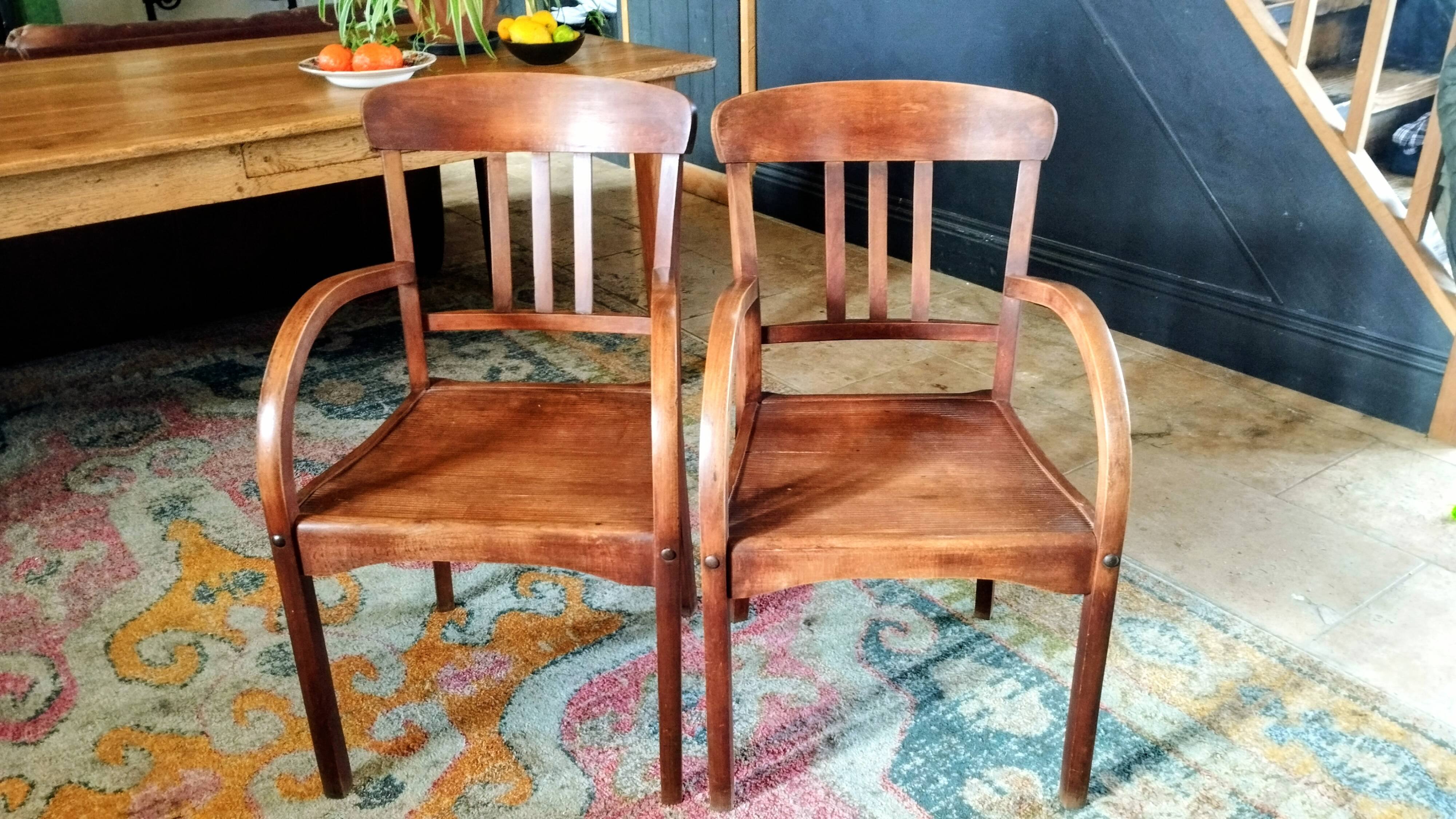 Pair of bistro chairs