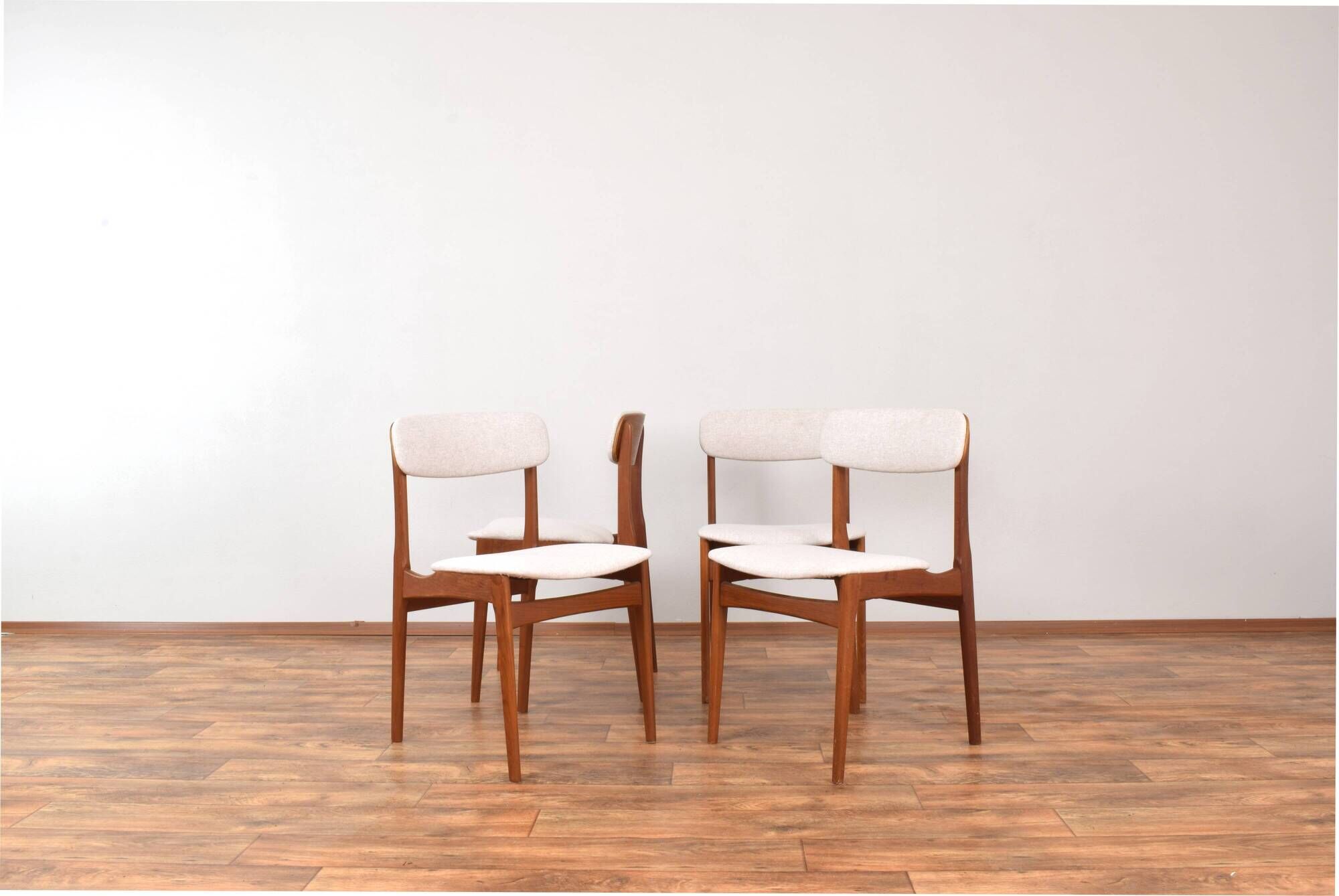 Mid-Century Danish Teak Dining Chair by B. Rasmussen for Thorsø Stolefabrik, 1960s, Set of 4