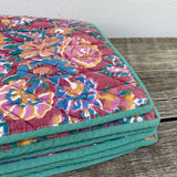 6 Simrane Indian floral fabric placemats