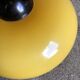 Suspension en opale jaune orangé, 1960/1970