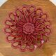 Antique fruit basket in woven ceramic Vallauris