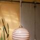 Art Deco Ball hangingt in pink opaline, 30s