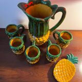 Porcelain and slip refreshment service, Vallauris circa 1940