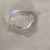 Crystal ashtray signed Daum