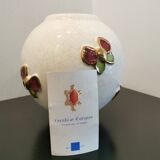 Longwy "papillons" ball vase