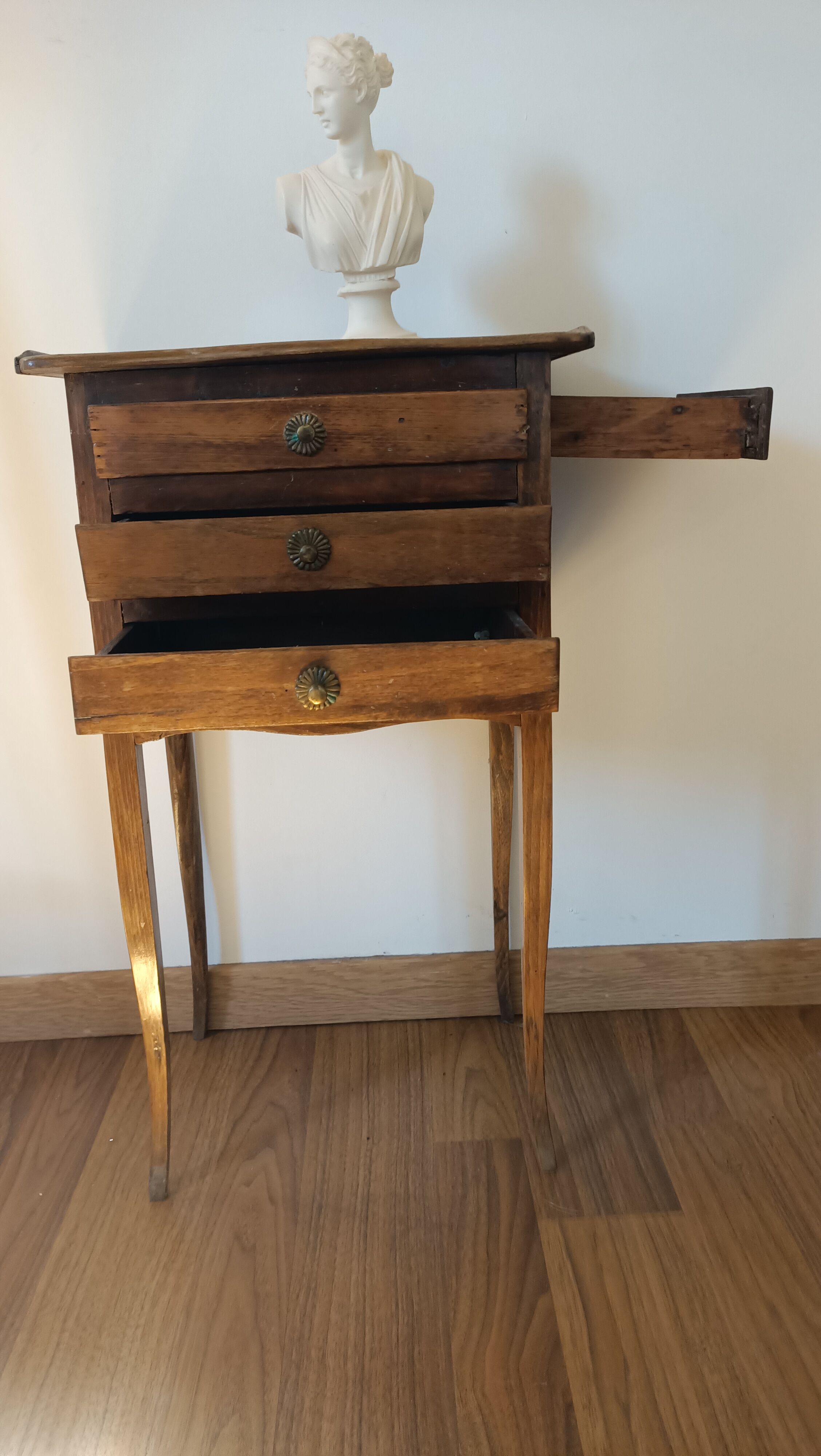 Bedside table with secret drawer