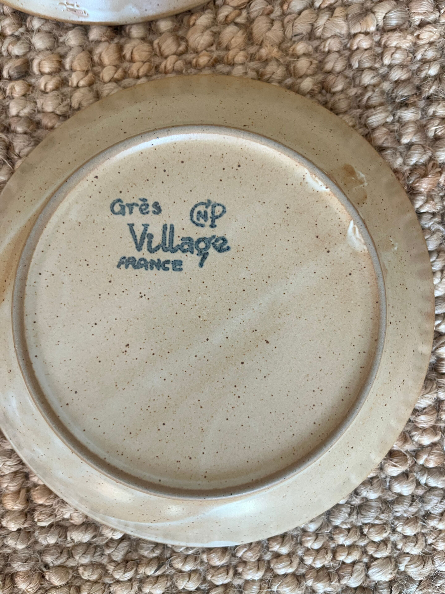 6 deep plates in stoneware