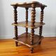 Table d'appoint, chevet en bois tourné