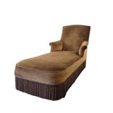 Vintage chaise longue / armchair / daybed with fringes