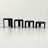 Set of 4 nesting tables by Gianfranco Frattini for Cassina, 1970