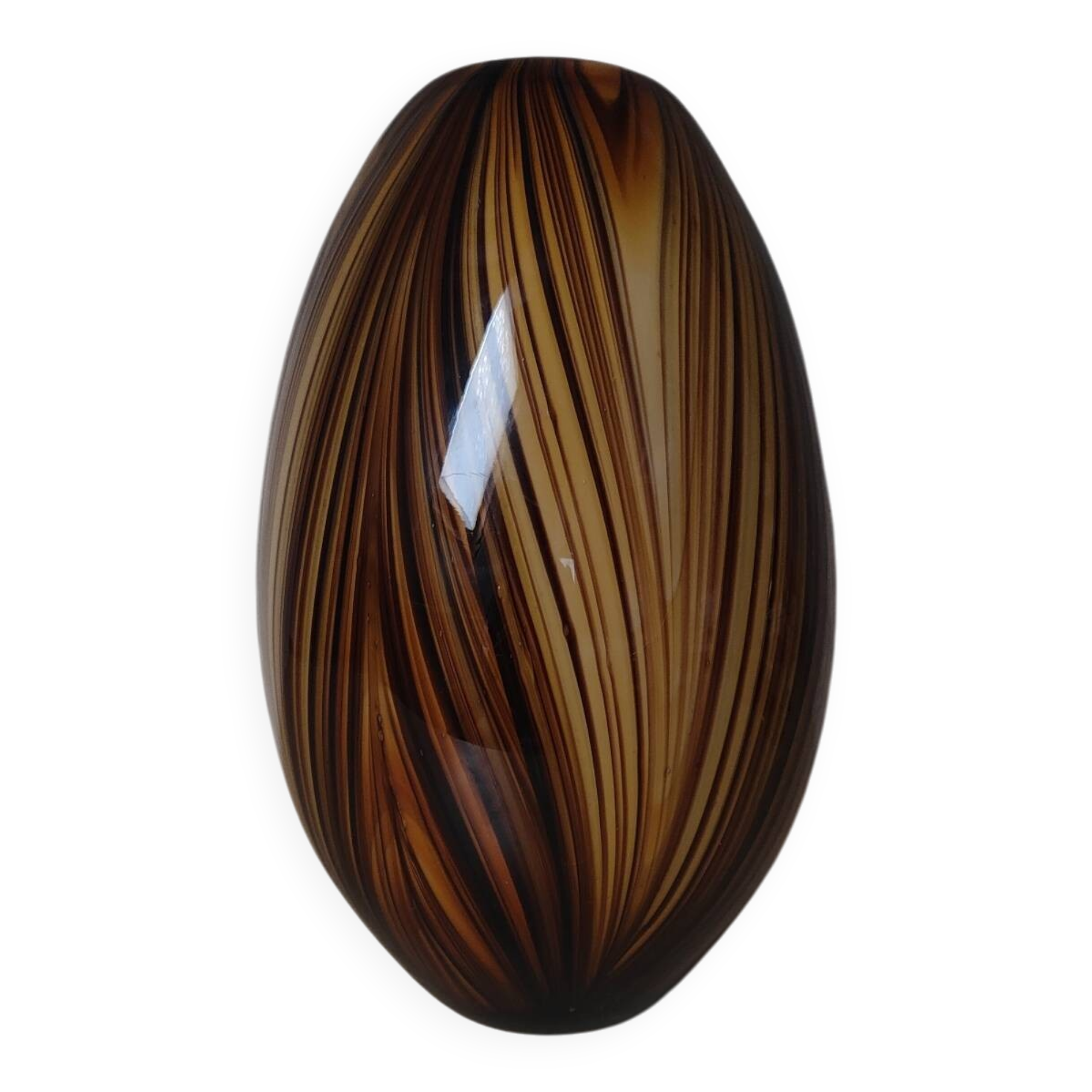 Striped Murano vase