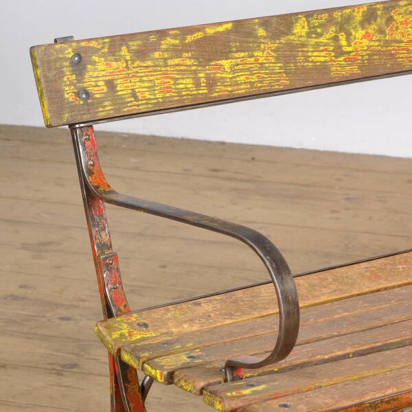 Banc de Parc en Fer Riveté Années 1920