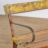 Riveted Iron Park Bench 1920's