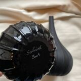Salviati 2007 Glossy Black Signed Drop Vase 17 cm