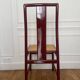 Set of 7 lacquered and caned chairs 1980 MONTINA SPA Italy