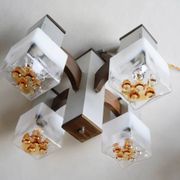 Lustre cubique Gaetano Sciolari pour Mazzega
