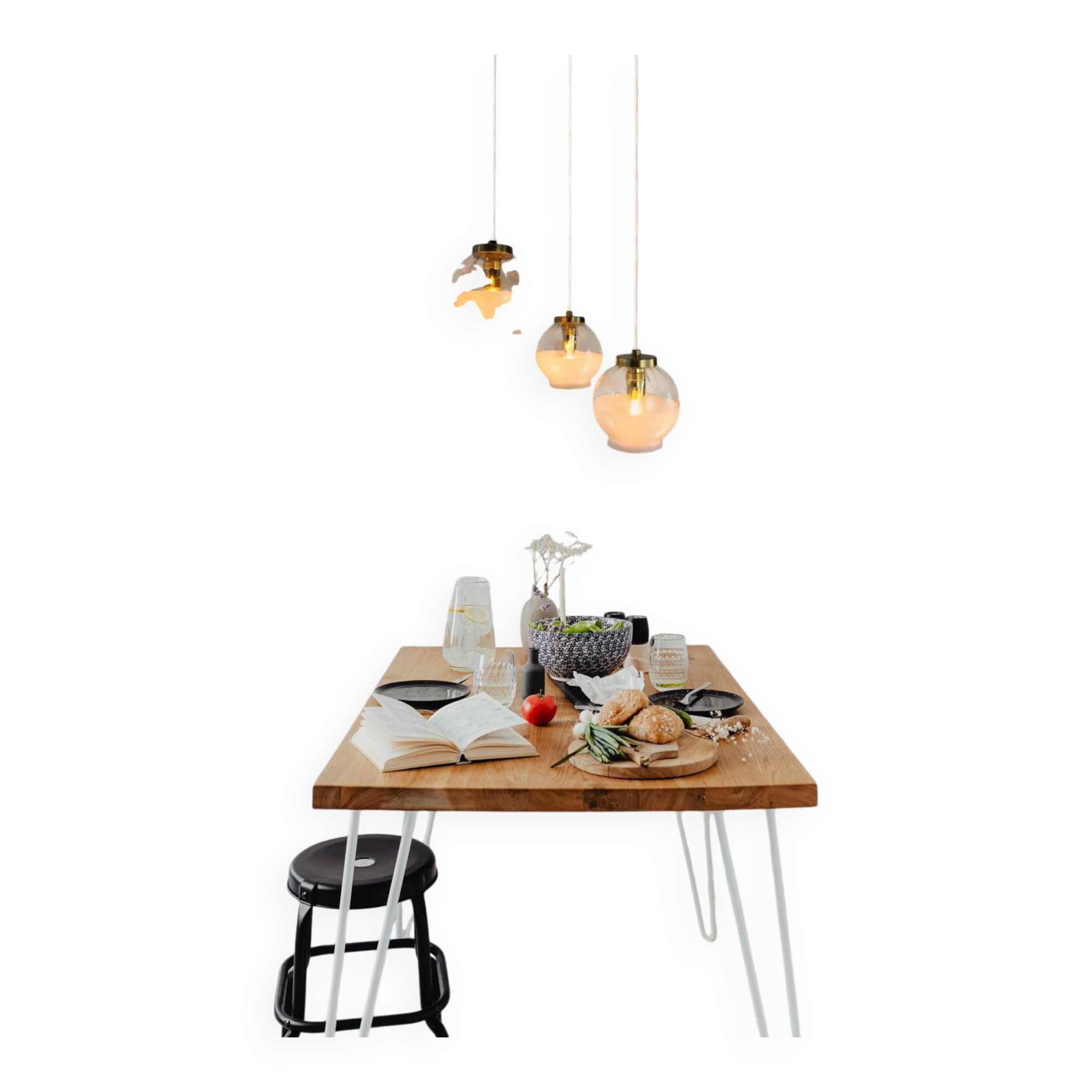 BELA Pendant Lamp * MCM Hanging Light * Rewired Mini * Vintage Ceiling Small Fixture * Yugoslavia *