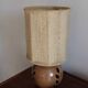 Lattice stoneware lamp